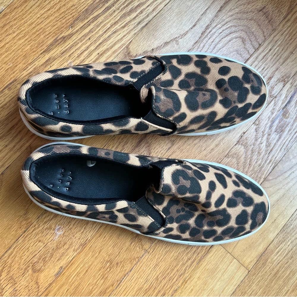 A New Day Cheetah Slip Ons